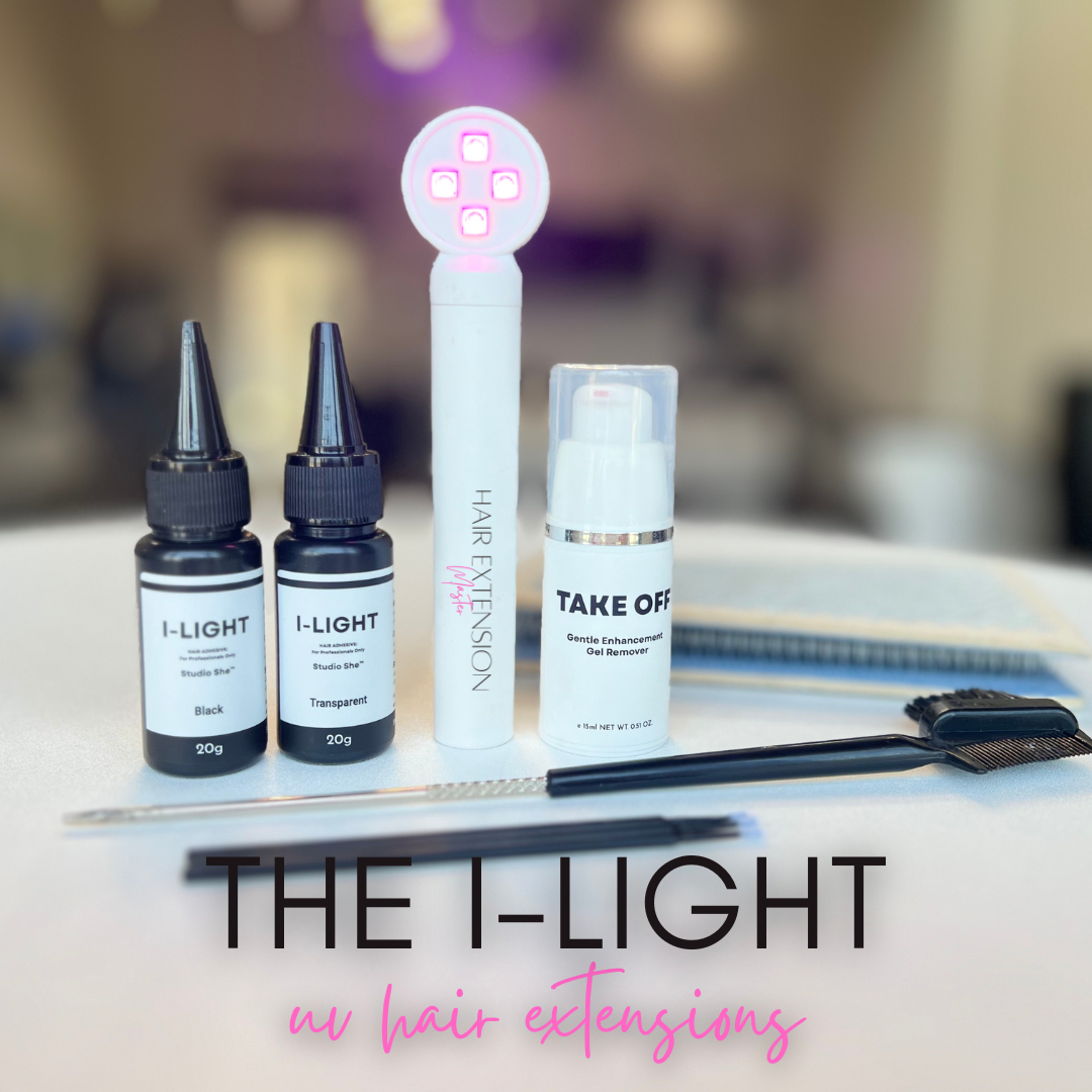 i-light uv hair extension masterkit and course
